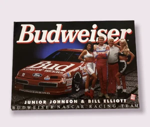 Vintage Bill Elliott Budweiser Nascar Poster 1993 New 28x20 - Picture 1 of 1