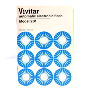 VIVITAR MODEL 281 CAMERA FLASH INSTRUCTION MANUAL (NEAR MINT) - Picture 1 of 2