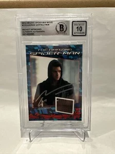 Andrew Garfield as Peter Parker Signed 2012 Spider-Man PATCH BGS BAS AUTO 10 - Picture 1 of 2
