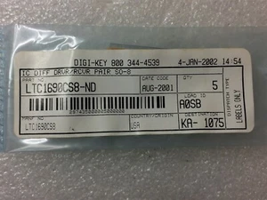 LTC1690CS8 LTC IC TRANSCEPTOR COMPLETO 1/1 8SOIC 5 PIEZAS - Imagen 1 de 1