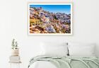 Thera City on Santorini, Greece Print Premium Poster High Quality choose sizes