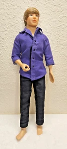 2010 Justin Bieber Puppe in schwarz & lila Outfit 12" Pose-able JB Styles - Bild 1 von 17