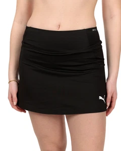 Falda señora Puma negra equipo LIGA pádel tenis poliéster - Imagen 1 de 8