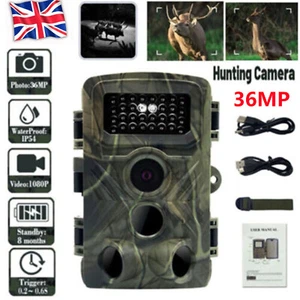 32GB Outdoor Wildlife Trail Camera 1080P Game Night Vision Motion Hunting Camera - Picture 1 of 14