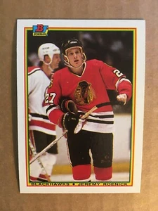 1990 Bowman #1 - Blackhawks Ctr Jeremy Roenick Rookie Card MINT O49 - Bild 1 von 2