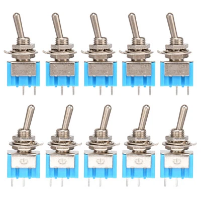 MTS-101 2 pines SPST ON-OFF 2 posiciones 6A 125V CA mini kit de palanca 10 piezas