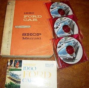 1960 Ford Shop Manuals Galaxie Fairlane 500 Ranchero Starliner Sunliner Victoria - Bild 1 von 8