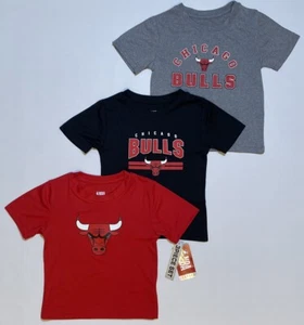 NBA Chicago Bulls 3 piece set T-shirt Toddler Unisex Children Size 3T - Picture 1 of 9