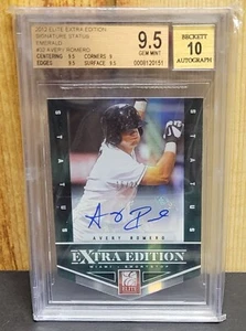 2012 ELITE EXTRA EDITION SIGNATURE STATUS EMERALD #32 A. ROMERO BGS 9.5 AUTO 10 - Bild 1 von 5