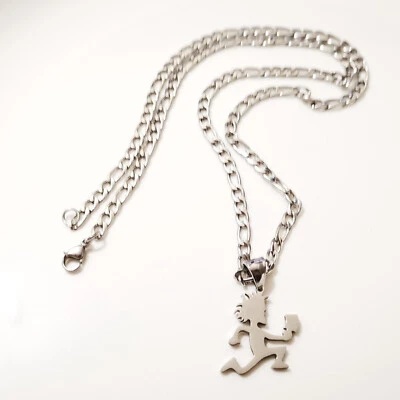 Классный маленький 1'' Juggalo топорик ожерелье кулон из нержавеющей стали NK цепочка 24'' - Изображение 1 из 4