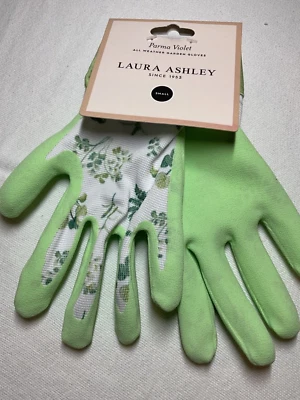 Guantes Laura Ashley Todo Clima Jardín PARMA VIOLETA VERDE TALLA PEQUEÑA NUEVO EN PAQUETE Foto 1 de 2