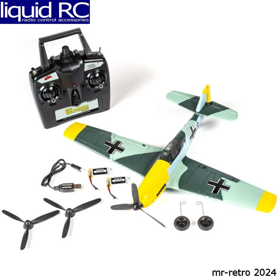 Rage RC A1304V2 Messerschmitt Bf 109 Micro Rtf Airplane with Pass Pilot Assist S - Image 1 of 1