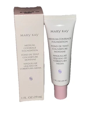 MARY KAY Medium-Coverage Foundation BEIGE 300 Pink Cap 1oz #355800 New Old Stock - Image 1 of 3