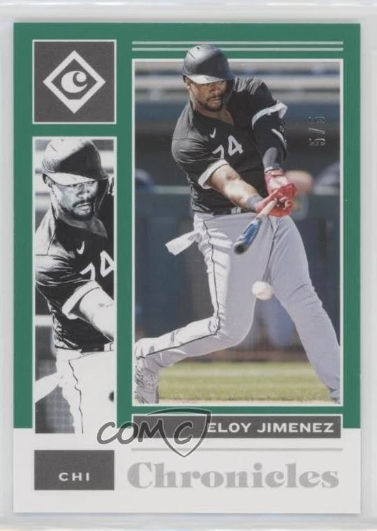 2021 Panini Chronicles Green /5 Eloy Jimenez #32 - Image 1 of 2