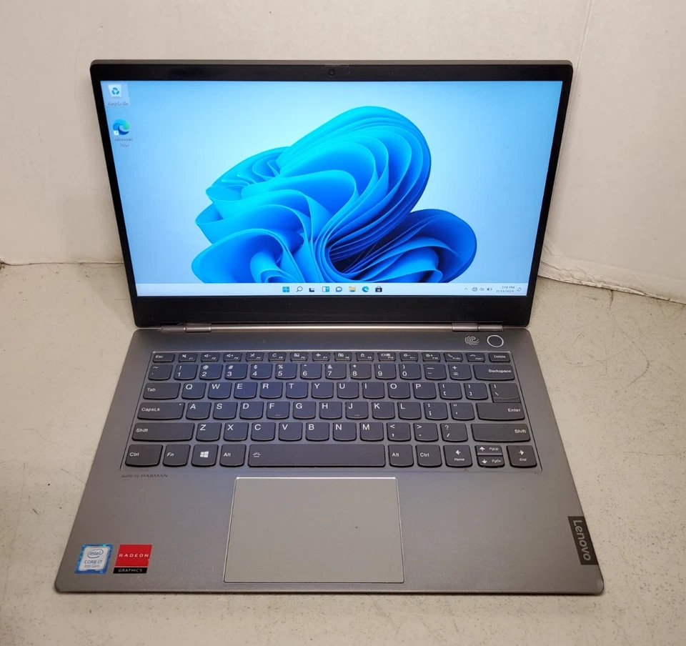 Portátil Lenovo ThinkBook 14s-IWL 14" i7-8565U 16GB RAM 512GB SSD Win11 LEER #69 Foto 1 de 4