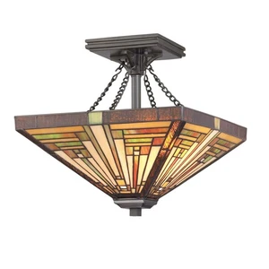 Quoizel TF885SVB Stephen Semi-Flush Mount in Vintage Bronze - Picture 1 of 2
