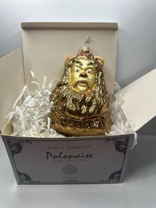 1999 Kurt Adler POLONAISE KOMOZJA Mago di OZ LEONE CODARDO ornamento con scatola - Foto 1 di 8