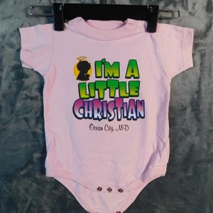 Rabbit Skins girls pink Christian One piece size 12 month - Picture 1 of 5