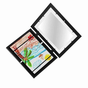 Wooden Photo Frame Table Oil Painting Storage Box Kids Art Frames Children YHDF - Picture 1 of 19