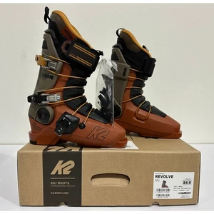 K2 Unisex Revolve Ski Boots Orange/Brown Size 24.5 NIB #023S - Picture 1 of 10