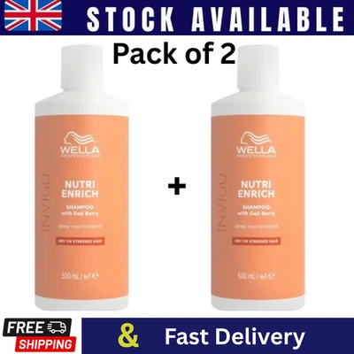 (Pack of 2) Wella Invigo Shampoo Nourishing & Revitalizing for Dry Hair 500ml - Image 1 of 4