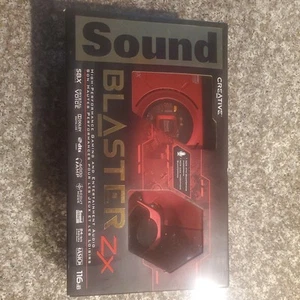 Carte audio gaming Creative Sound Blaster Zx SBX avec ampli casque haute performance - Photo 1/10