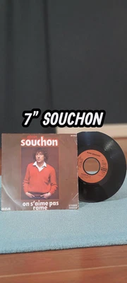 Disque 45 Tours 7" Vinyle Alain Souchon On s'aime pas 1980 France chanson - Photo 1/3