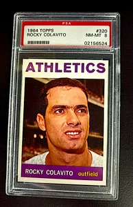 PSA 8: 1964 Topps Baseball #320 Rocky Colavito - Cleveland Indians 02156524 - Picture 1 of 2