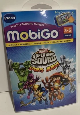 Marvel Superhero Squad Sports Heroes (MobiGo, 2010) Case & Game W/ Manual - Image 1 of 3