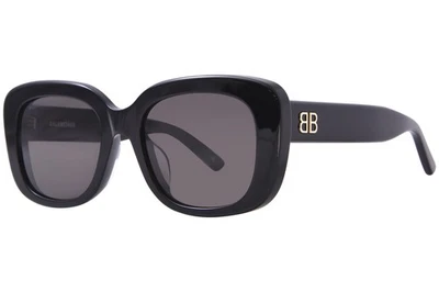 Gafas de sol para mujer Balenciaga BB0295SK 001 negro/gris forma rectangular 54 mm Foto 1 de 4