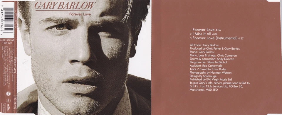 Gary Barlow - Forever Love  (3 Track Maxi CD) - Bild 1 von 1