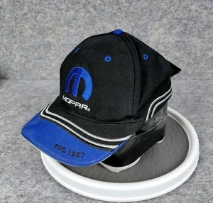 MOPAR Hut Strapback schwarz blau Rennstreifen bestickt KLEINE REGALABNUTZUNG  - Bild 1 von 13
