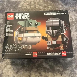 Lego Brickhaedz Star Wars The Mandalorian & The Child Building Set (WT) - Picture 1 of 2