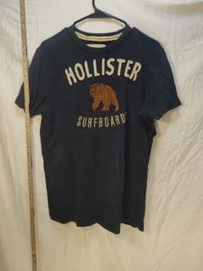 Hollister Kids XL Navy T-Shirt Surfboards Bear Logo Cotton Tee - Picture 1 of 7