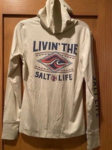 Salt Life Damen Living’ The Salt Life SLX Performance Beige Hoodie Shirt Neu mit Etikett S - Bild 1 von 4