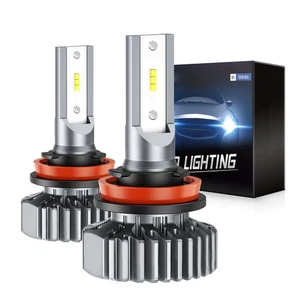 H11 LED Headlight Kit Low Beam Bulbs Super Bright 6000K White 2Pack - Picture 1 of 8