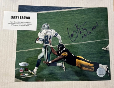 Larry Brown Signed AUTOGRAPHED Photo 8x10 Dallas Cowboys TRISTAR Authentication - Image 1 of 3