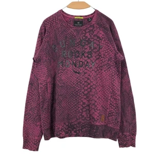 Scotch & Soda Men Rock Noir Round Neck Jumper Pullover Sweater Size S - Picture 1 of 9