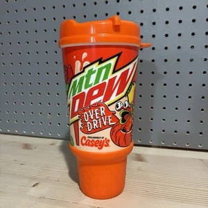Mountain Dew Overdrive Casey’s General Store Cup Mug Sip Insulated 34 Oz NEW - Picture 1 of 7