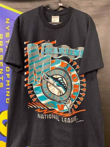 MLB × Vintage Vintage Florida Marlins Graphic Shirt Unisex Men Women KV8444 Cover