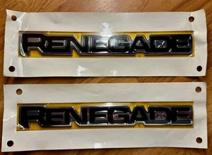 Jeep Renegade Emblem Schriftzug Selbstklebend - Bild 1 von 4