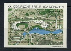 I599 Deutschland 1972 München Olympiade Karten Bogen postfrisch - Bild 1 von 1