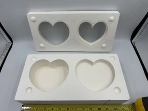 VTG 1983 Gare Inc L-884 Ceramic Slip Casting Mold Shaker Heart Box 13”x6.5”x4” - Picture 1 of 6