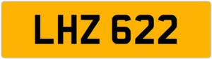LHZ 622 L 3x3 DATELESS PRIVATE NUMBER PLATE LEE LOU LUKE LUCY LEO LISA LIAM LEN - Picture 1 of 1