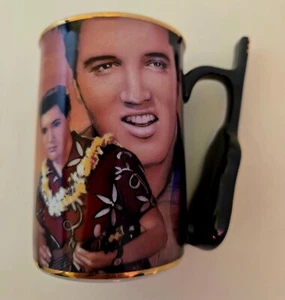 ELVIS PRESLEY Heirloom Porzellan Becher Blau Hawaii Bradford Editions 2003 - Bild 1 von 13