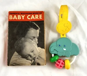 1952 Parent's Magazine Book Of Baby Care by Eleanor S. Duncan & Vintage Toy - Picture 1 of 6