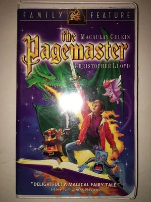 THE PAGEMASTER VHS VIDEO TAPE, Macaulay Culkin, 20th Century Fox Foto 1 de 4