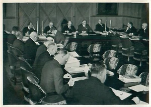 IOK IOC CIO WORKING MEETING OSLO 1935 SUMMER OLYMPICS BERLIN 1936 IMAGE CARD - Picture 1 of 2