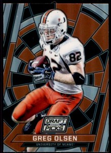 2016 Panini Prizm Collegiate Draft Picks Stained Glass Silver Prizm Greg Olsen