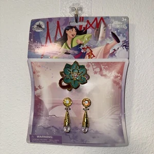 Disney Mulan Accessory Set Hair Clip Earrings new - Picture 1 of 4